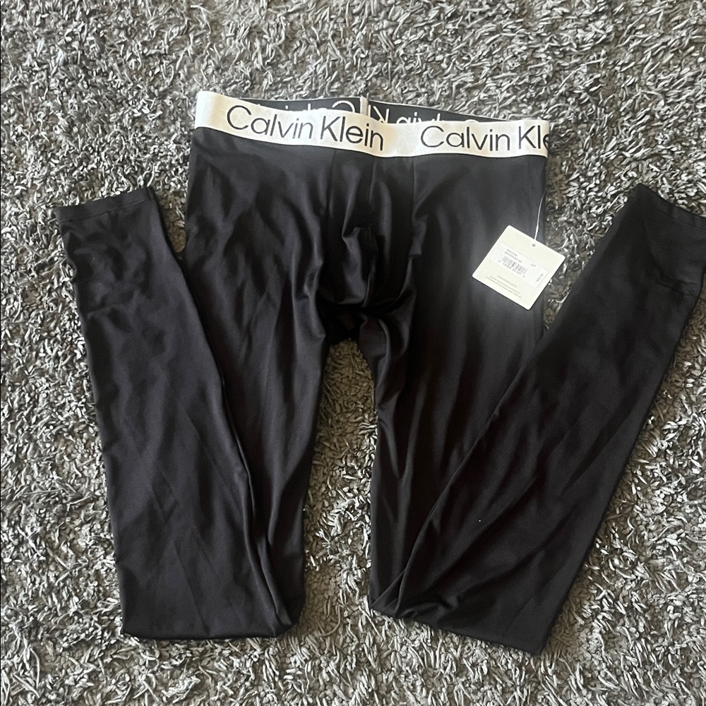 Calvin Klein Mens Long John Pants Sleep Joggers Size s/p